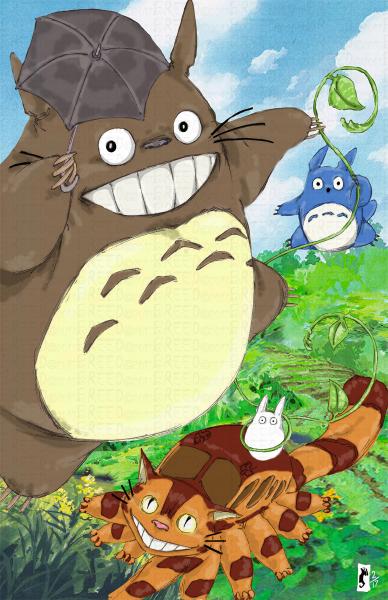 Totoro & Friends Print