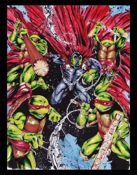 Spawn & TMNT Team-Up Print