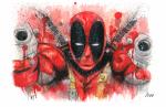 Deadpool Signed & Numbered Spatter Print