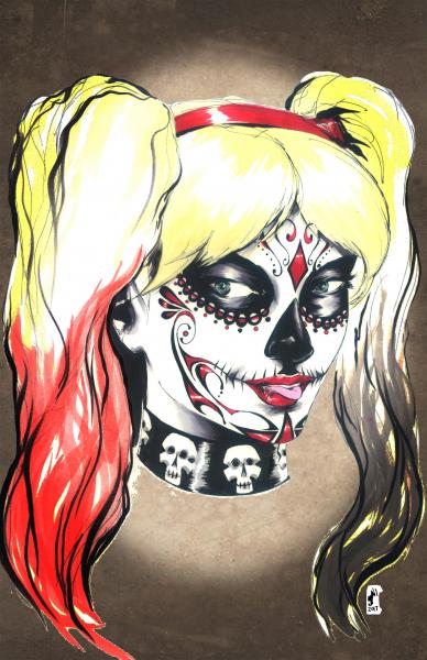 Harley Dames of the Dead Print picture