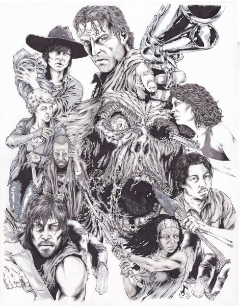 The Walking Dead Homage Print picture