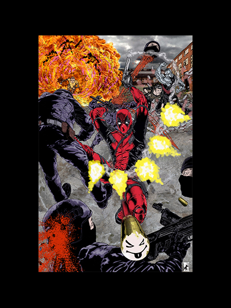 Deadpool Movie Homage Print picture