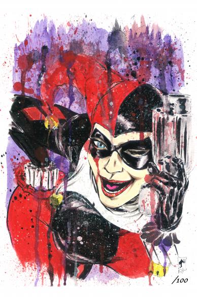 Harley Signed & Numbered Spatter Print picture