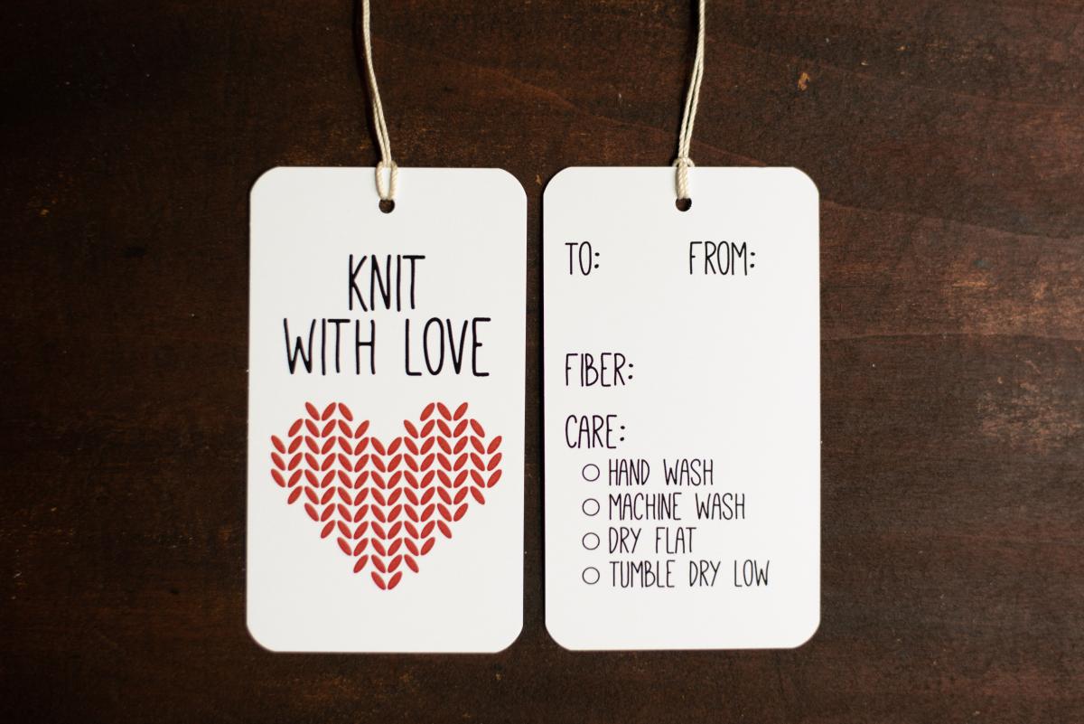 Knit with Love Gift Tags picture