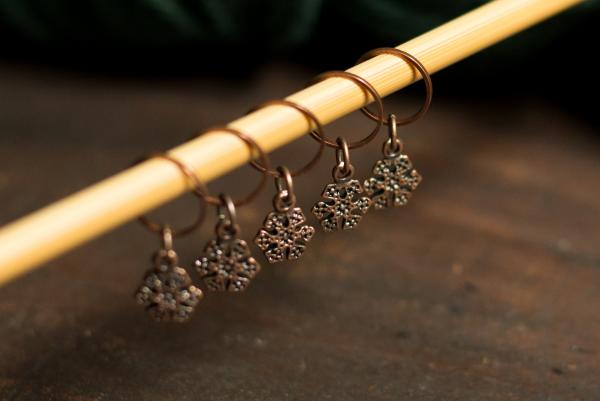 Snowflake Stitch Markers picture