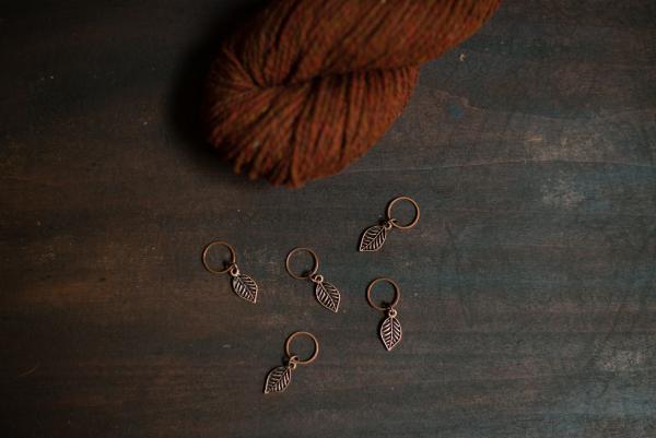 Leaf Stitch Markers picture