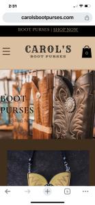 Carol’s Boot Purses