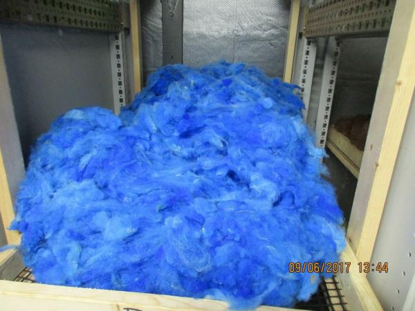 BLUE - Hand-dyed Texel Wool Roving Felt Spin Knit Craft! - 4 oz bags picture