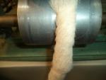 White Washed Alpaca Roving Huacaya from Taffy