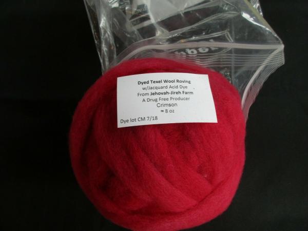 Felter's Multi-color dyed Texel Roving 6 oz bags picture