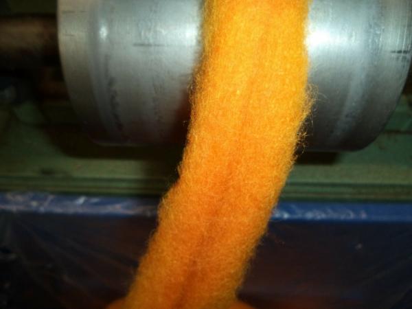 Golden Yellow - Hand-dyed Texel Wool Roving  - 8 oz bags picture