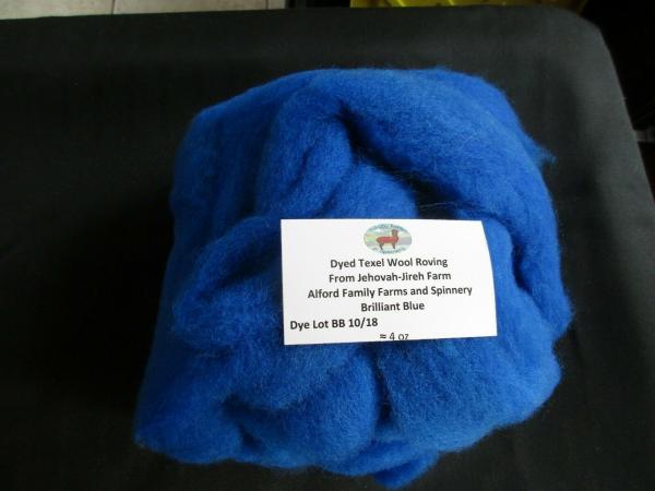Felter's Multi-color dyed Texel Roving 6 oz bags picture