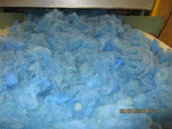 BLUE - Hand-dyed Texel Wool Roving Felt Spin Knit Craft! - 8 oz bags picture