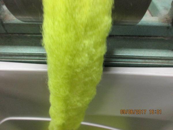 Yellow - Hand-dyed Texel Wool Roving Felt Spin Knit Craft! - 4 oz bag picture