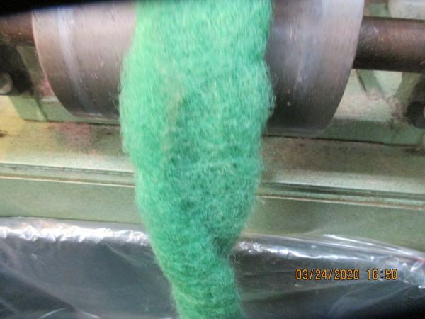 Turquoise Washed Texel Wool Roving - Free Shipping picture