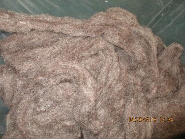 4 oz bags Dark gray washed Romney Wool Roving picture