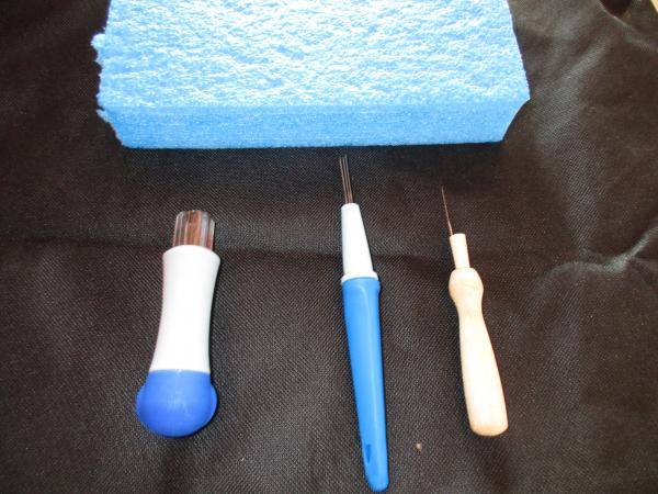 Felting Tools kit with Wool fiber picture