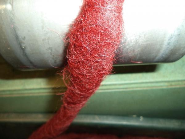 Dyed Dark Red Huacaya Alpaca from Samson and Tim picture