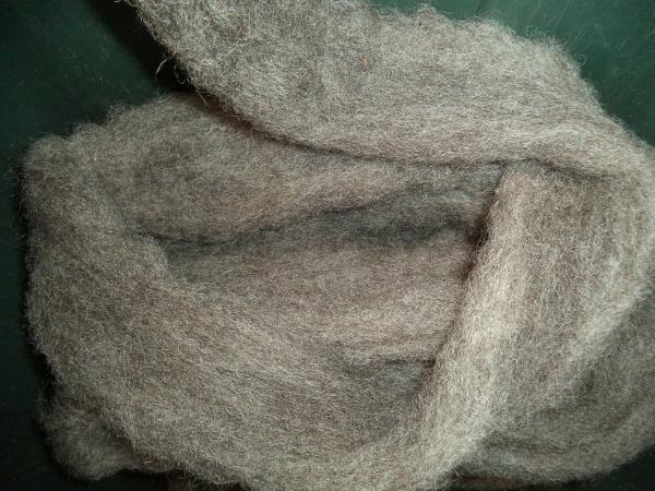 4 oz bags medium gray washed Romney Wool Roving