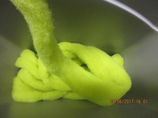 Yellow - Hand-dyed Texel Wool Roving Felt Spin Knit Craft! - 4 oz bag picture