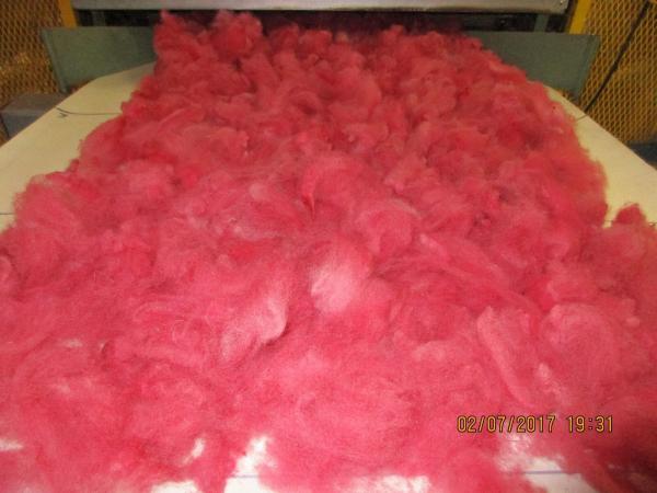 Light Red - Hand-dyed Texel Wool Roving Felt Spin Knit Craft! - 8 oz bags picture