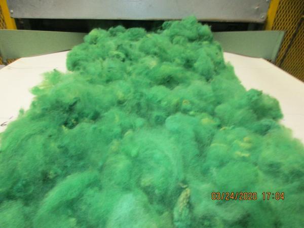 Turquoise Washed Texel Wool Roving - Free Shipping picture