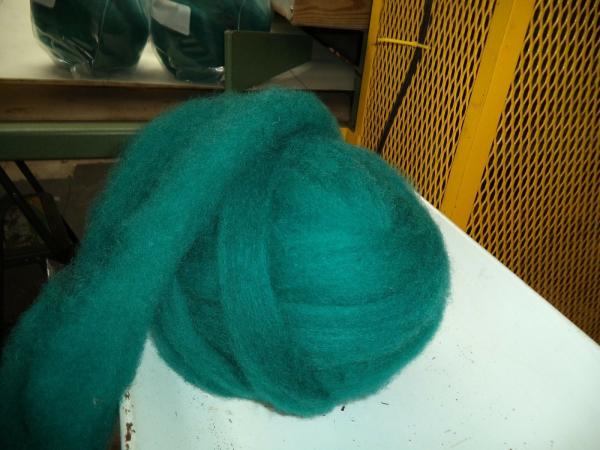 Teal - Hand-dyed Texel Wool Roving for Felt, Spin, Knit Crafts! - 8 oz bags picture