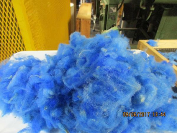 BLUE - Hand-dyed Texel Wool Roving Felt Spin Knit Craft! - 4 oz bags picture