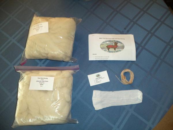 Wool Dryer Ball Kit 2,3, or 4 Ball picture