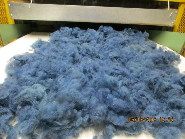 Gun Metal Blue Texel Wool Roving - Free Shipping picture