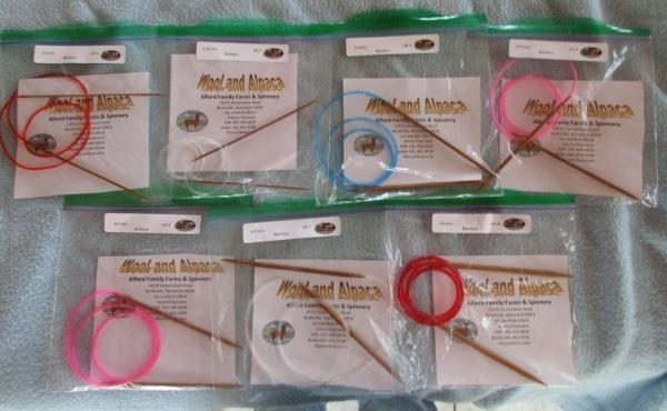 Circular Carbonized Bamboo Knitting Needles picture