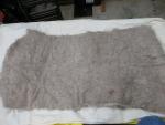 Very Nice Tan with Mingled White Wet Felted Pad made from Alpaca fiber
