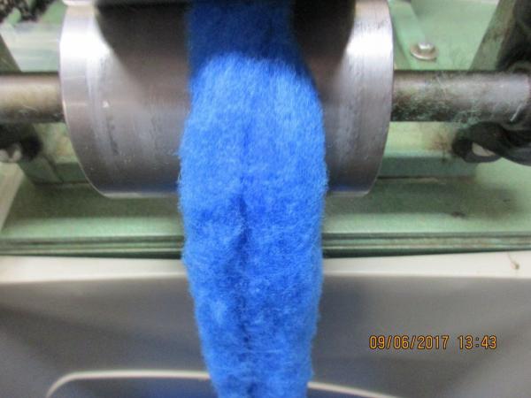 BLUE - Hand-dyed Texel Wool Roving Felt Spin Knit Craft! - 4 oz bags picture