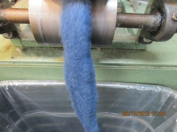 Gun Metal Blue Texel Wool Roving - Free Shipping picture