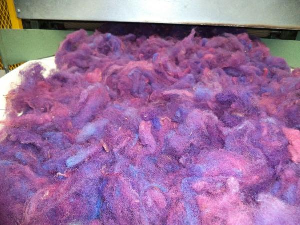 Purple - Hand-dyed Texel Wool Roving for Felt, Spin, Knit Crafts! - 8 oz bags picture