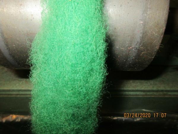 Turquoise Washed Texel Wool Roving - Free Shipping picture