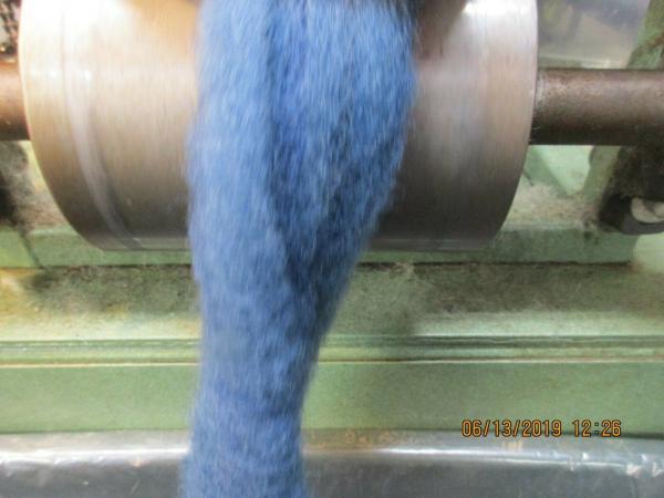 Gun Metal Blue Texel Wool Roving - Free Shipping picture