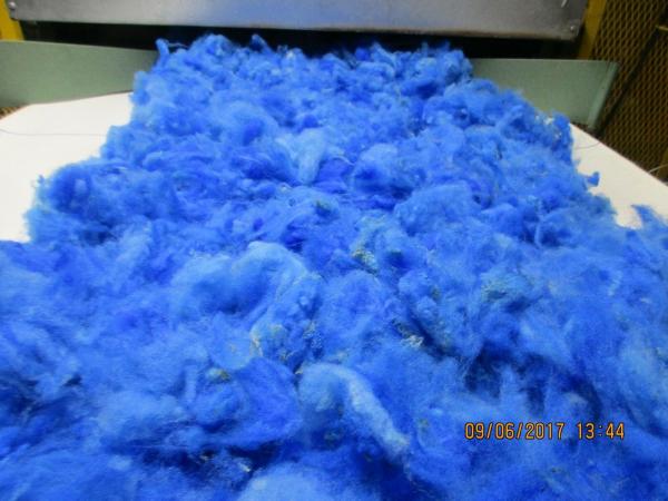 BLUE - Hand-dyed Texel Wool Roving Felt Spin Knit Craft! - 4 oz bags picture