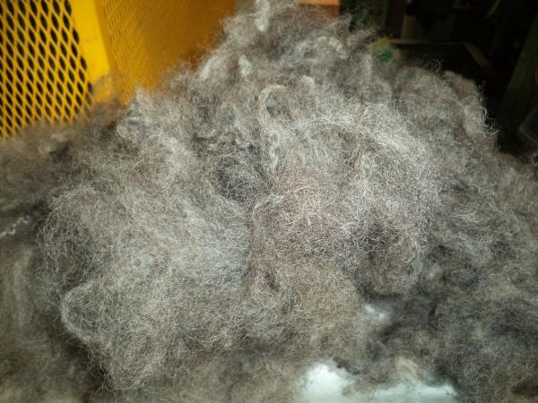 4 oz bags medium gray washed Romney Wool Roving picture