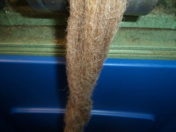 Rich Medium Brown Shetland Roving 4 oz each picture