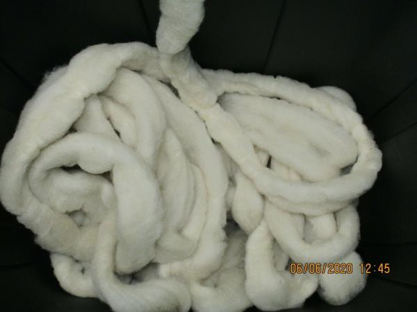 White Washed Corriedale Wool Roving 4 oz bags picture