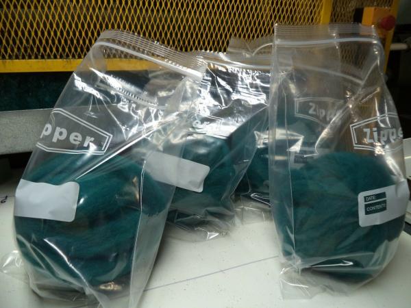 Teal - Hand-dyed Texel Wool Roving for Felt, Spin, Knit Crafts! - 8 oz bags picture