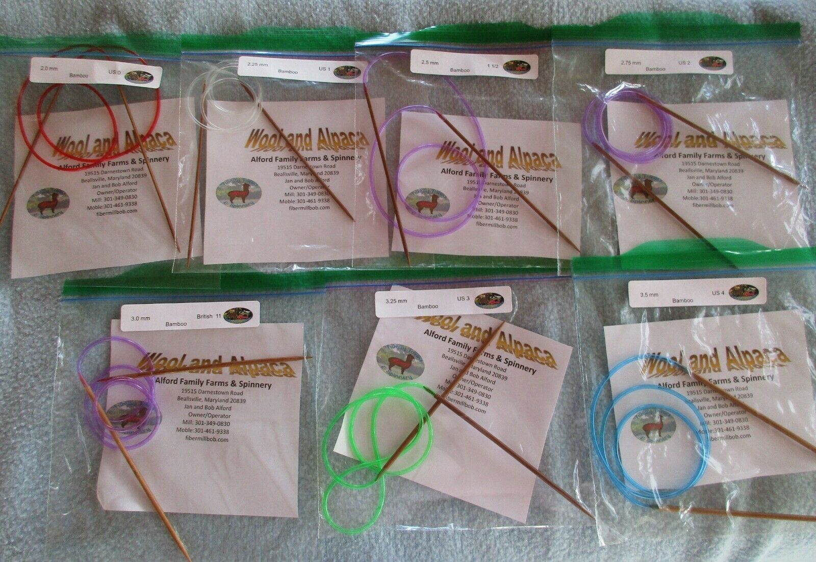 Circular Carbonized Bamboo Knitting Needles picture