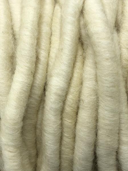 Rug yarn - Romney wool - natural white/cream