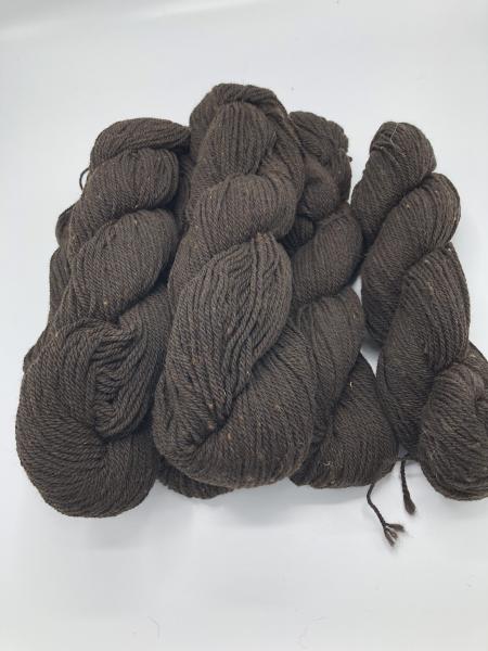 Merino alpaca blend DK weight yarn - dark chocolate