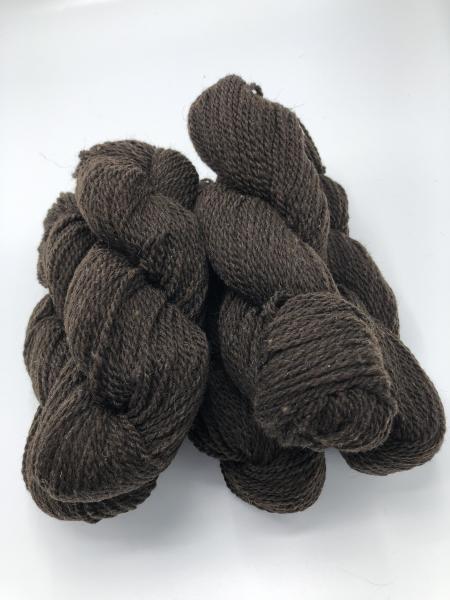 Merino alpaca blend  3-ply worsted yarn - dark chocolate picture