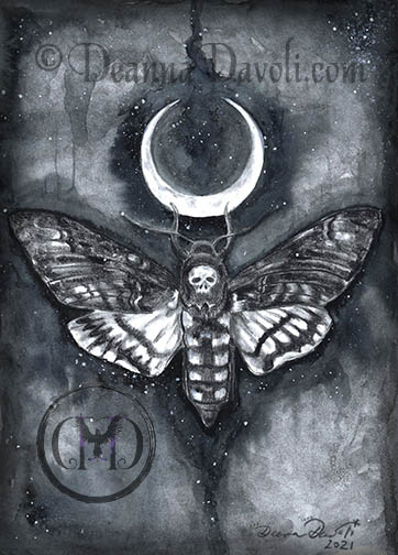 Death Moth Crescent Moon picture