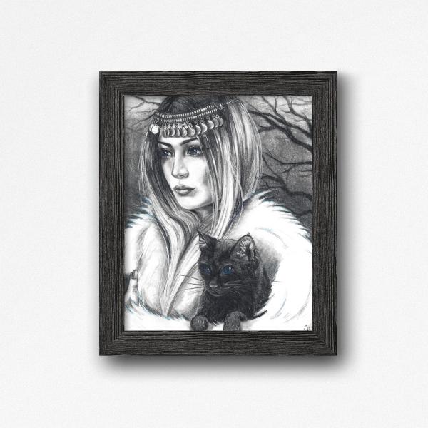 Conjuring Companions - Witch with Black Cat picture