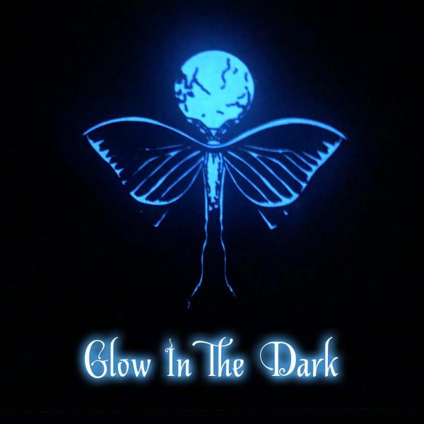 Luna Moth Enamel Pin - Glows in the Dark picture