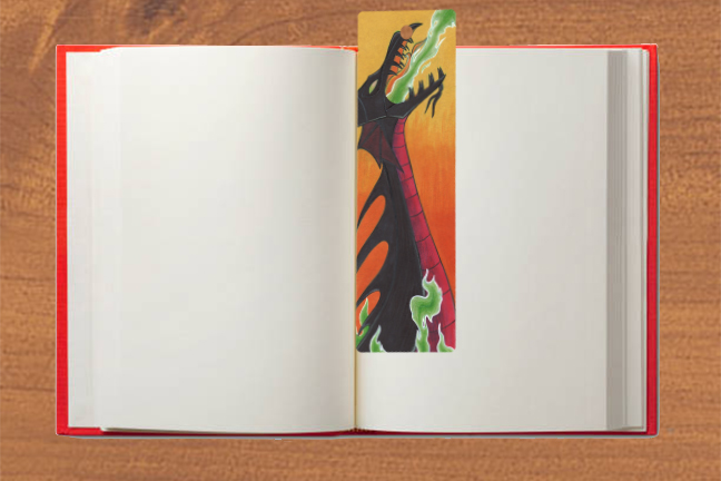 Maleficent Dragon Bookmark